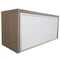 We'Re It Ultra-Premium 35.5 in  Wall Mounted Storage Hutch, Single Frosted Glass Flip Up Door, Gray Oak UPHW36FG - alternate 2